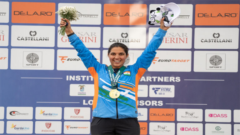 आईएसएसएफ विश्व कप शॉटगन लोनाटो 2026: नीरू ने ट्रैप महिला स्पर्धा में जीता स्वर्ण पदक