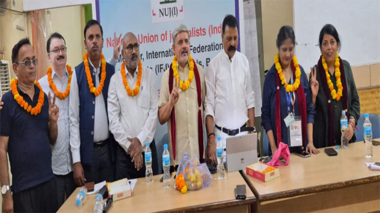 राकेश थपलियाल बने एनयूजेआई के नए अध्यक्ष, राकेश शर्मा को मिली महासचिव की जिम्मेदारी