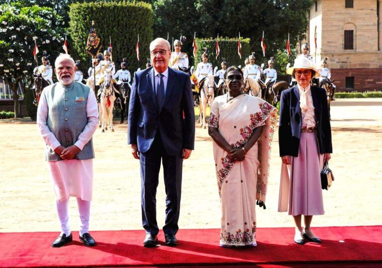 स्विट्जरलैंड के राष्ट्रपति परमेलिन का राष्ट्रपति भवन में भव्य स्वागत, बोले-यह साझेदारी को गहरा करने का अहम कदम
